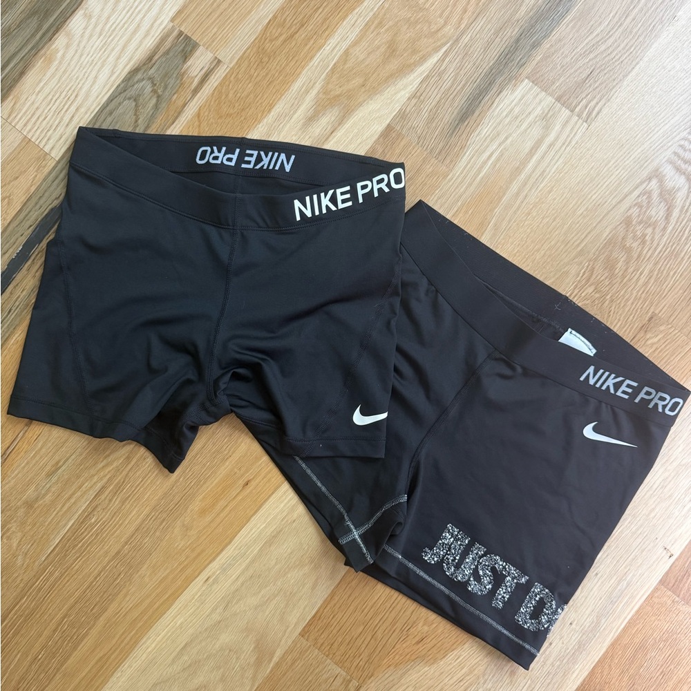 Nike Black Athletic Compression Shorts
